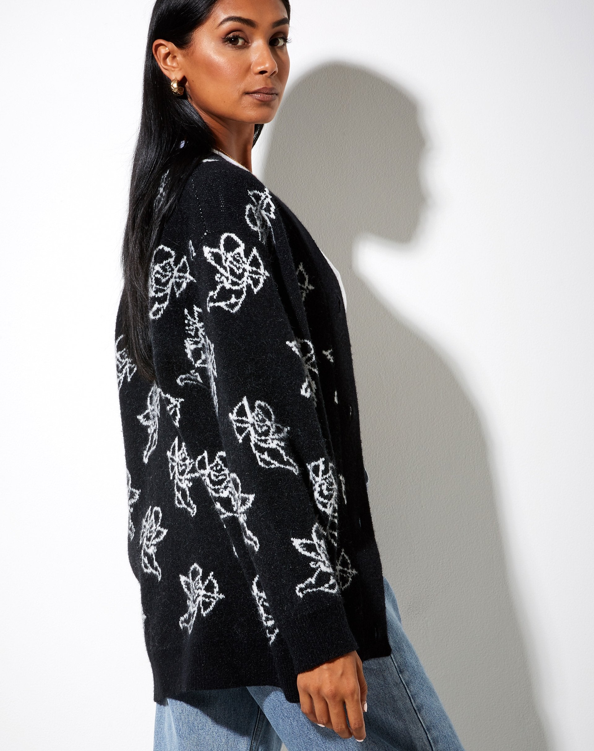 Imagen de Ummi Cardigan en Cherub Negro y Blanco