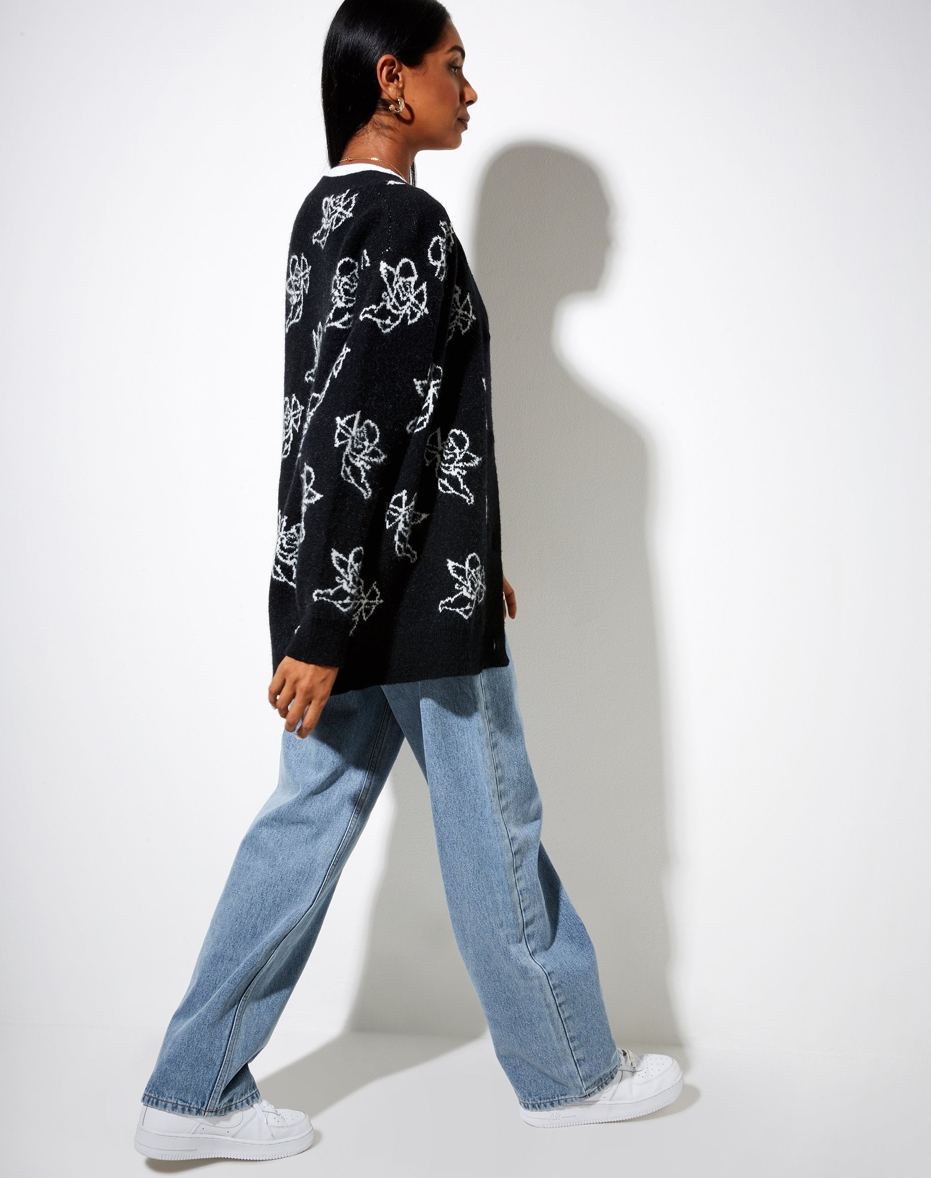 Imagen de Ummi Cardigan en Cherub Negro y Blanco