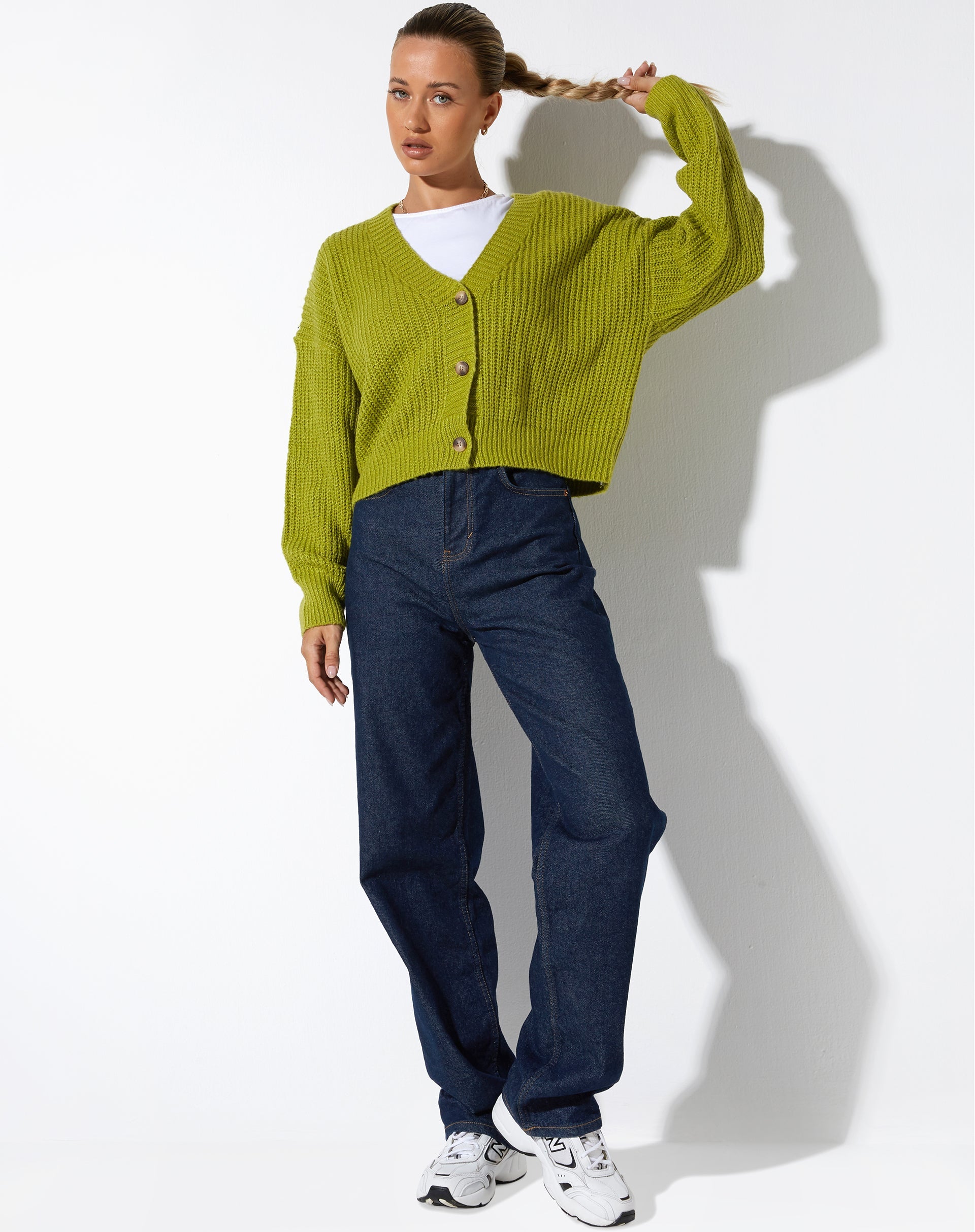 imagen de Faya Cardigan en Knit Sour Apple