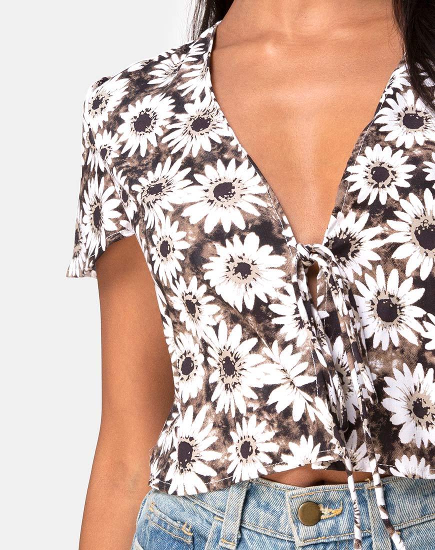 Imagen de la blusa Vaco en margarita teñida