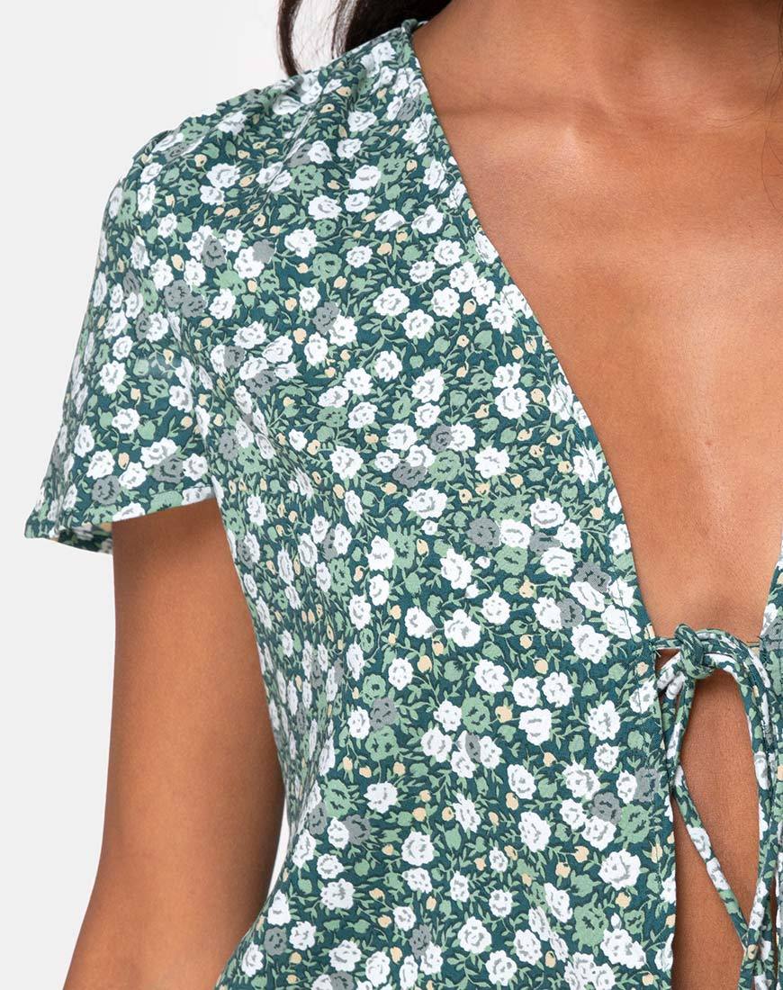 Imagen de Vaco Blusa en Floral Campo Verde