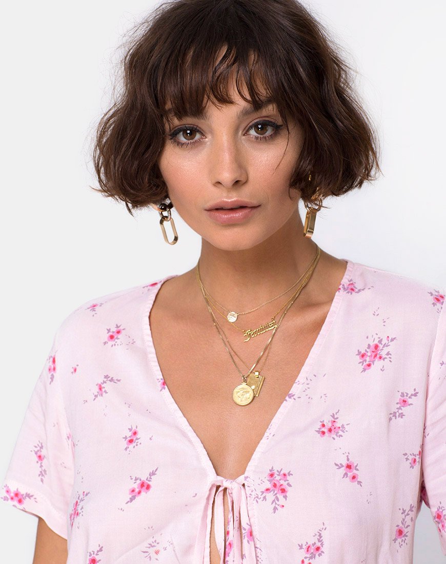 Blusa Vacoal en Forget Me Not Floral Rosa