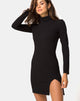 Imagen del vestido Valda en rib negro
