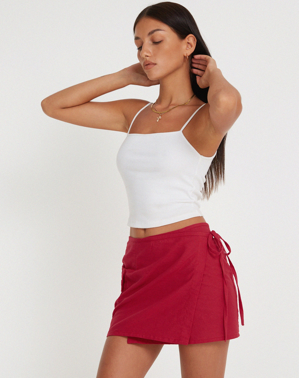 Minifalda Valio en Rojo Tango