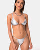Imagen del sujetador de bikini Valter plateado
