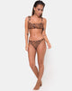 Imagen de la braguita de bikini Vanna en leopardo quemado