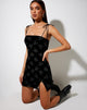 Imagen de Verso Bodycon Dress in Black Cupid Stamp Silver