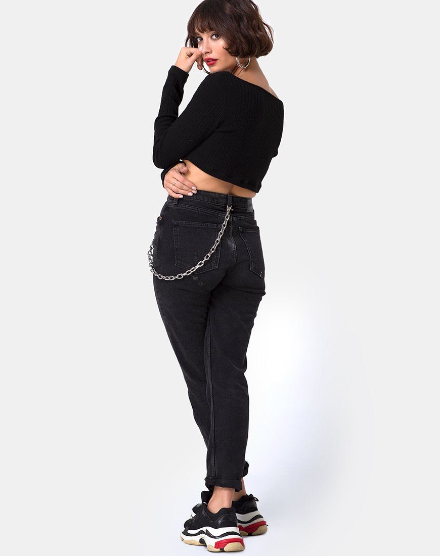 Imagen de Vile Top en Rib Negro