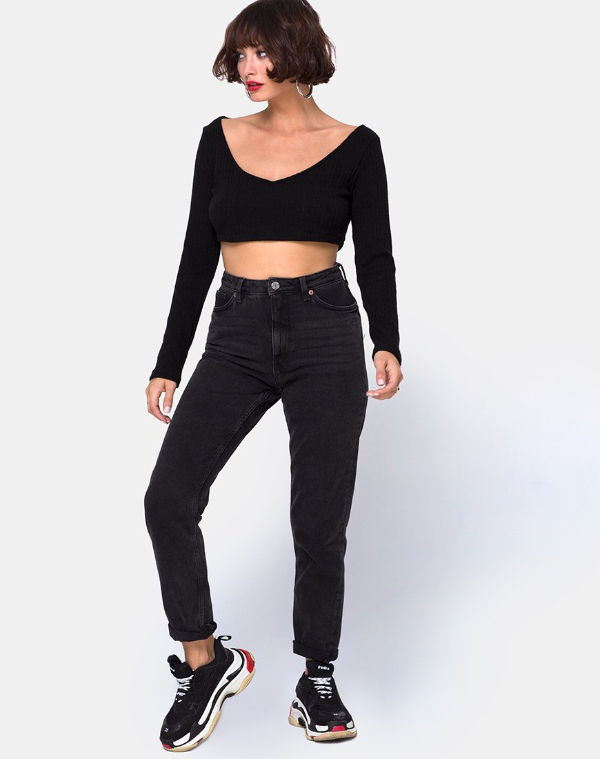 Imagen de Vile Top en Rib Negro