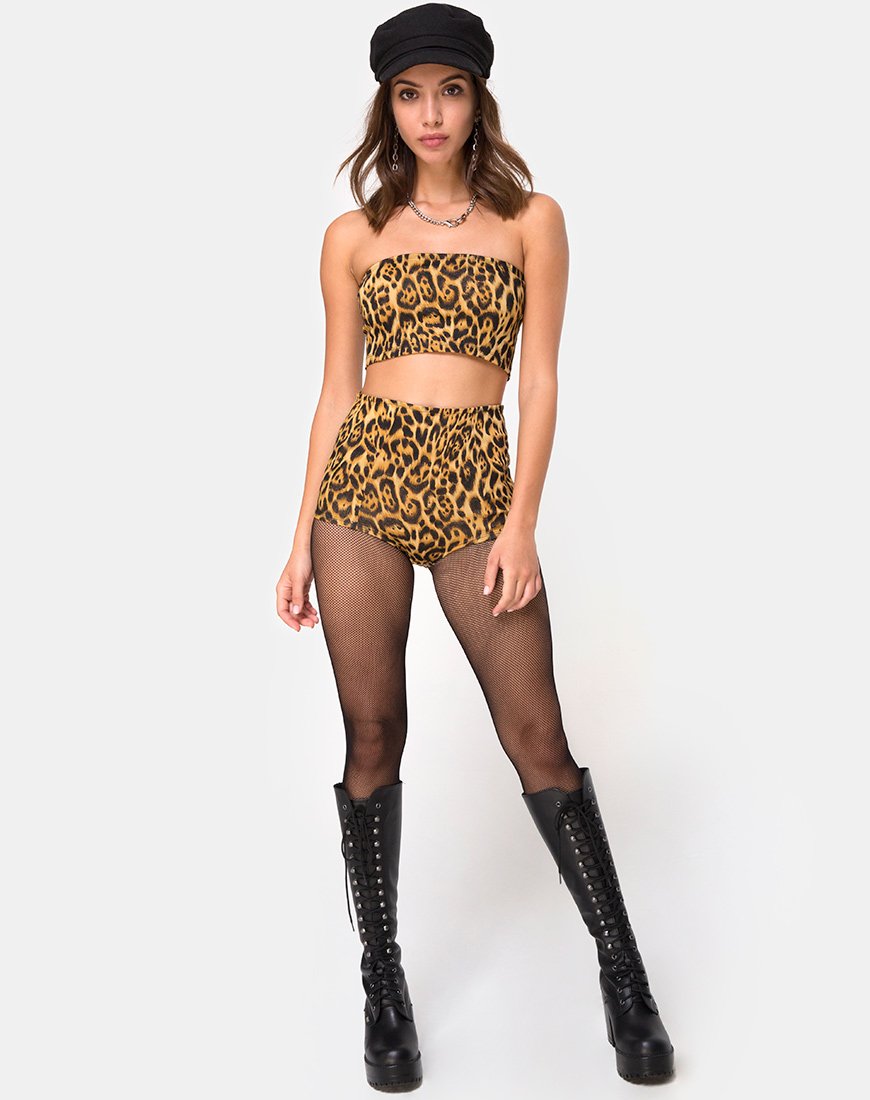 Imagen de Hilly High Waist Hot Pant en leopardo