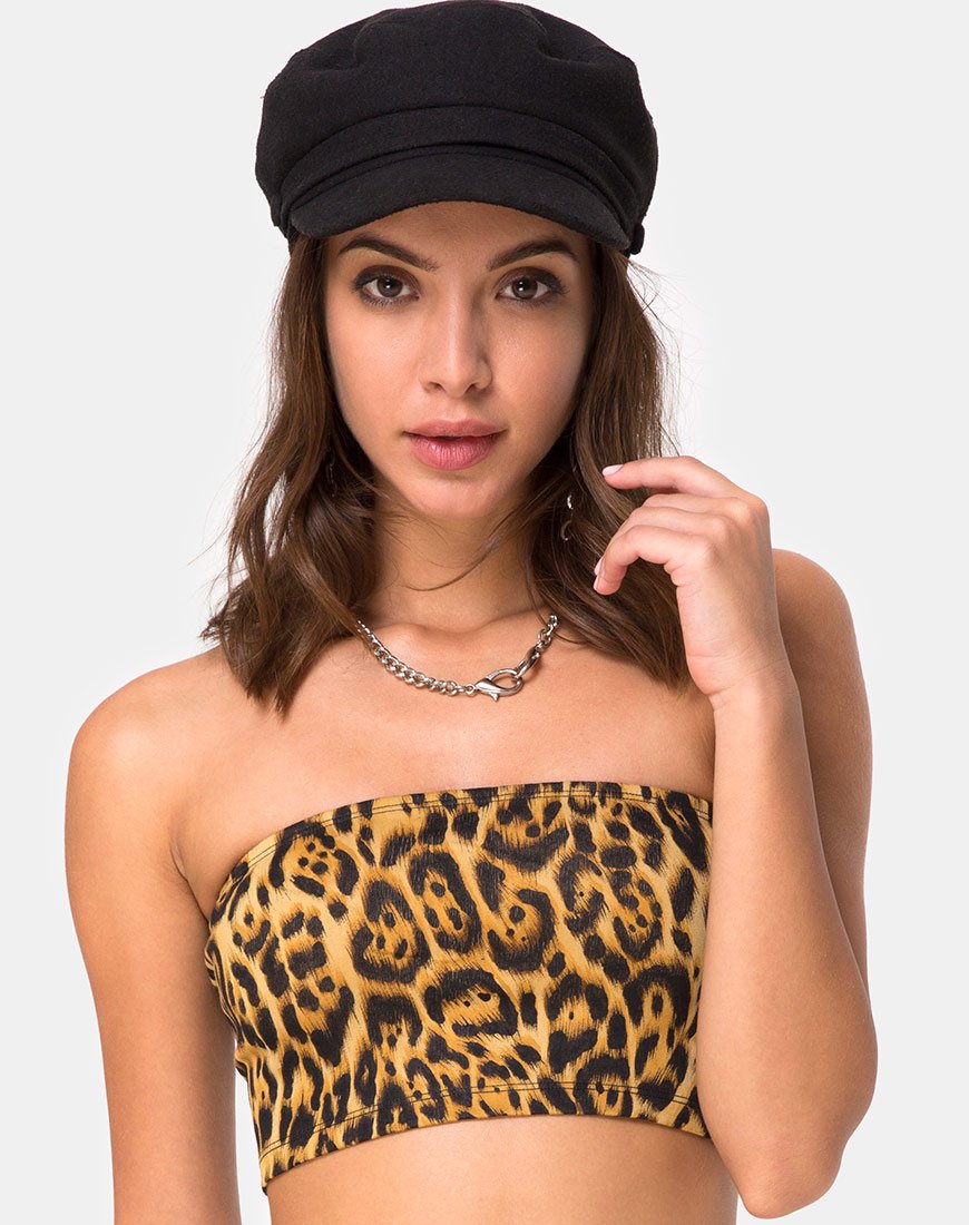Top de tubo Villy en leopardo