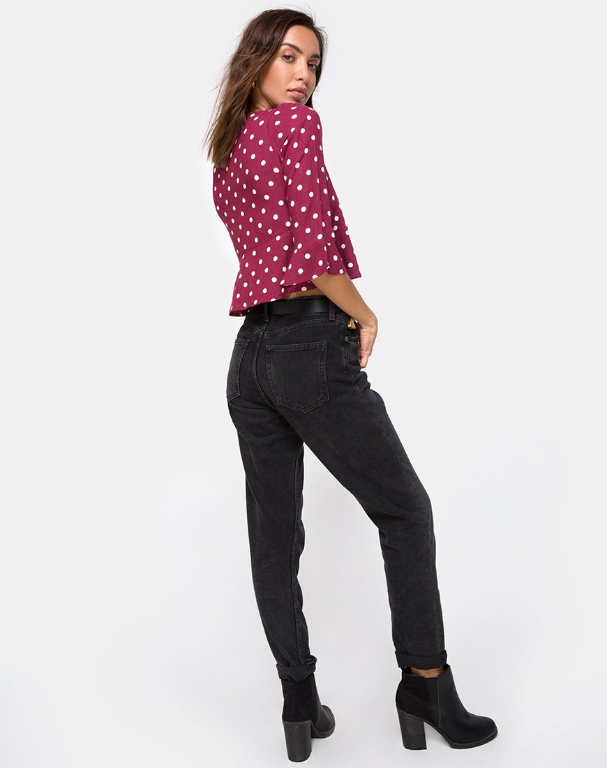 Imagen de Vinequa Top en Polka Medio Vino