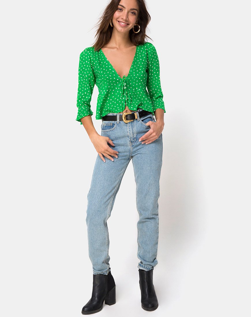 Imagen de Vinequa Blusa Mini Diana Lunar Verde
