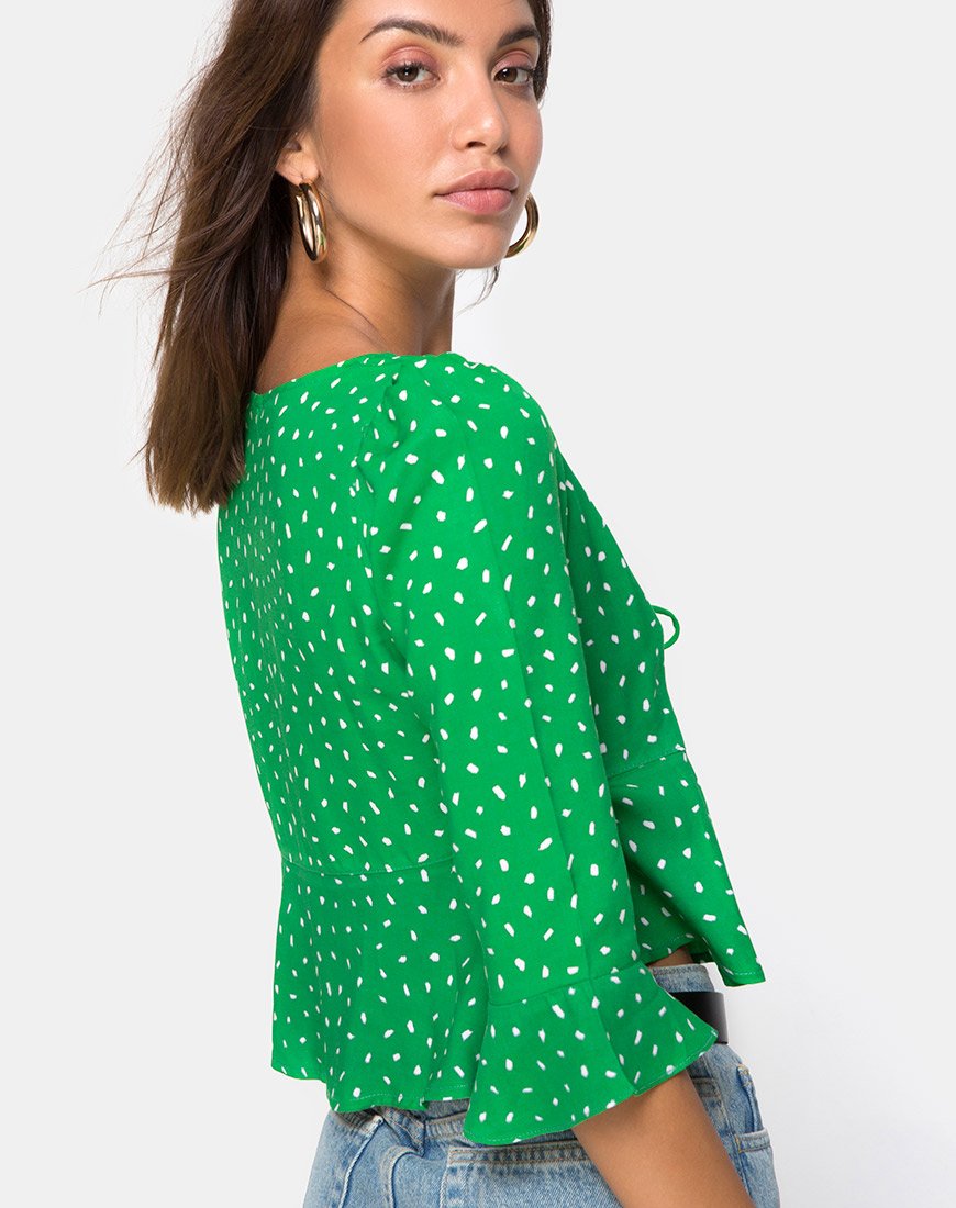 Imagen de Vinequa Blusa Mini Diana Lunar Verde