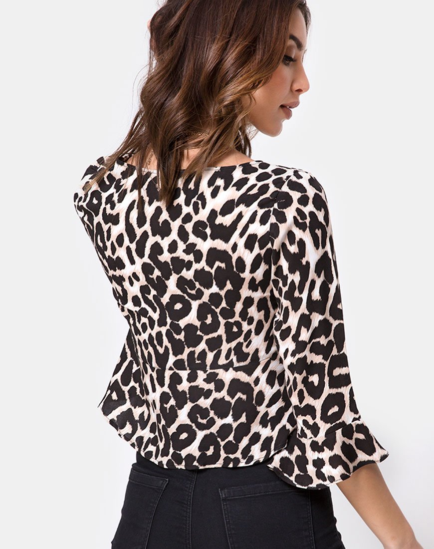 Top Vinequa en jaguar oversize