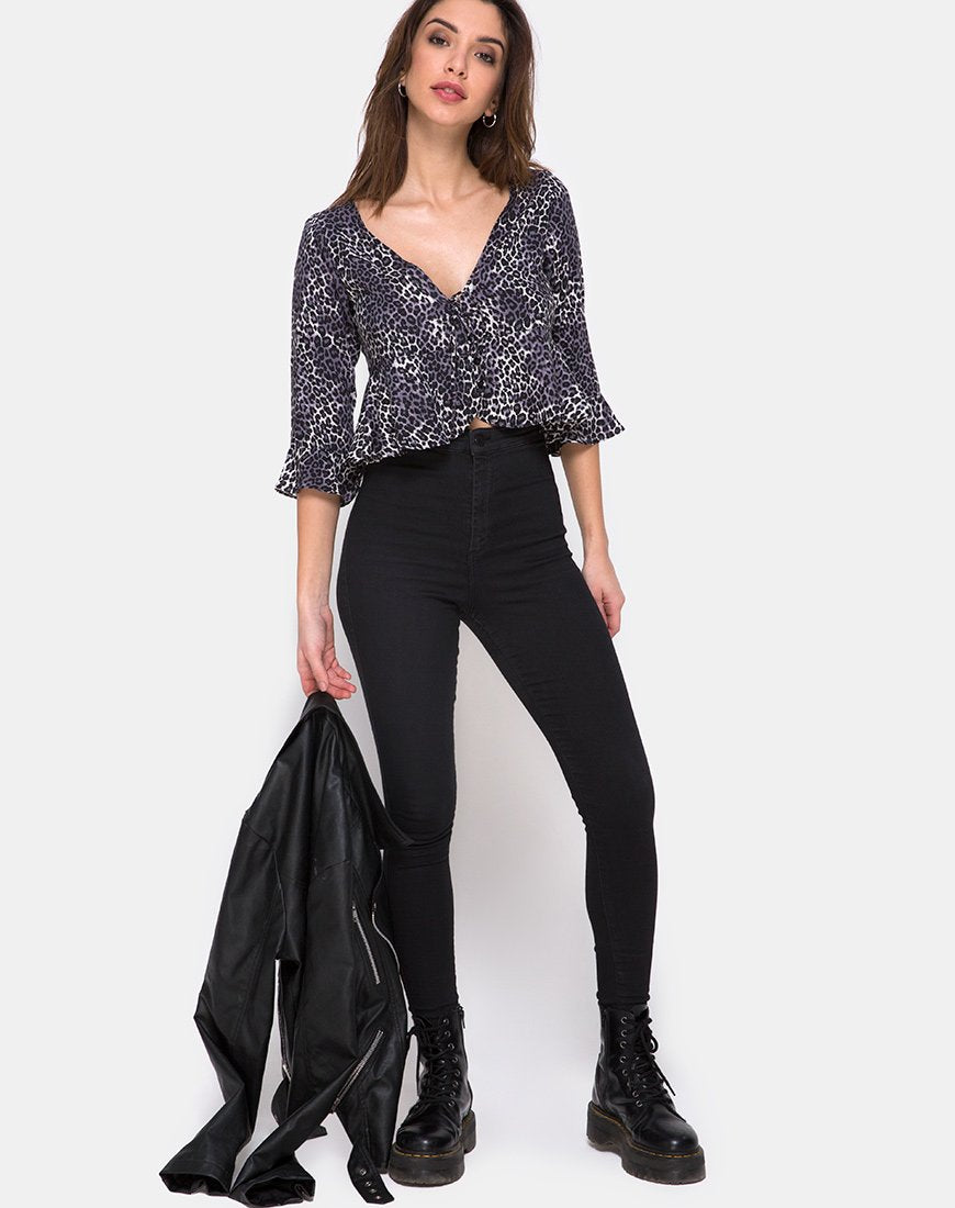 Imagen de Vinequa Top en Rar Leopardo Gris