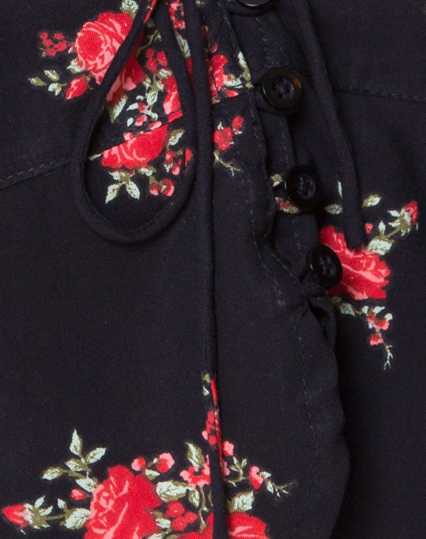 Imagen de Vinequa Top en Soi Rose Negro y Rojo