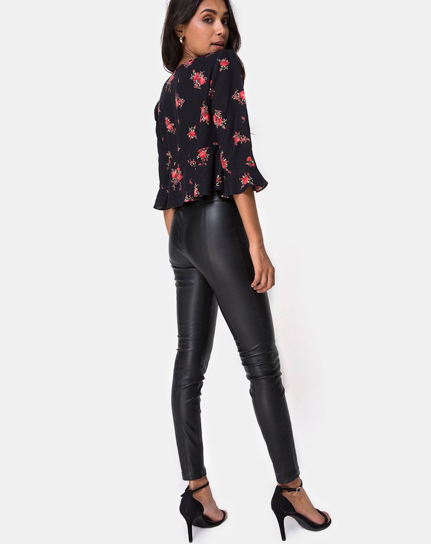 Imagen de Vinequa Top en Soi Rose Negro y Rojo