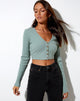 Imagen de Viney Cardigan en Rib Olive