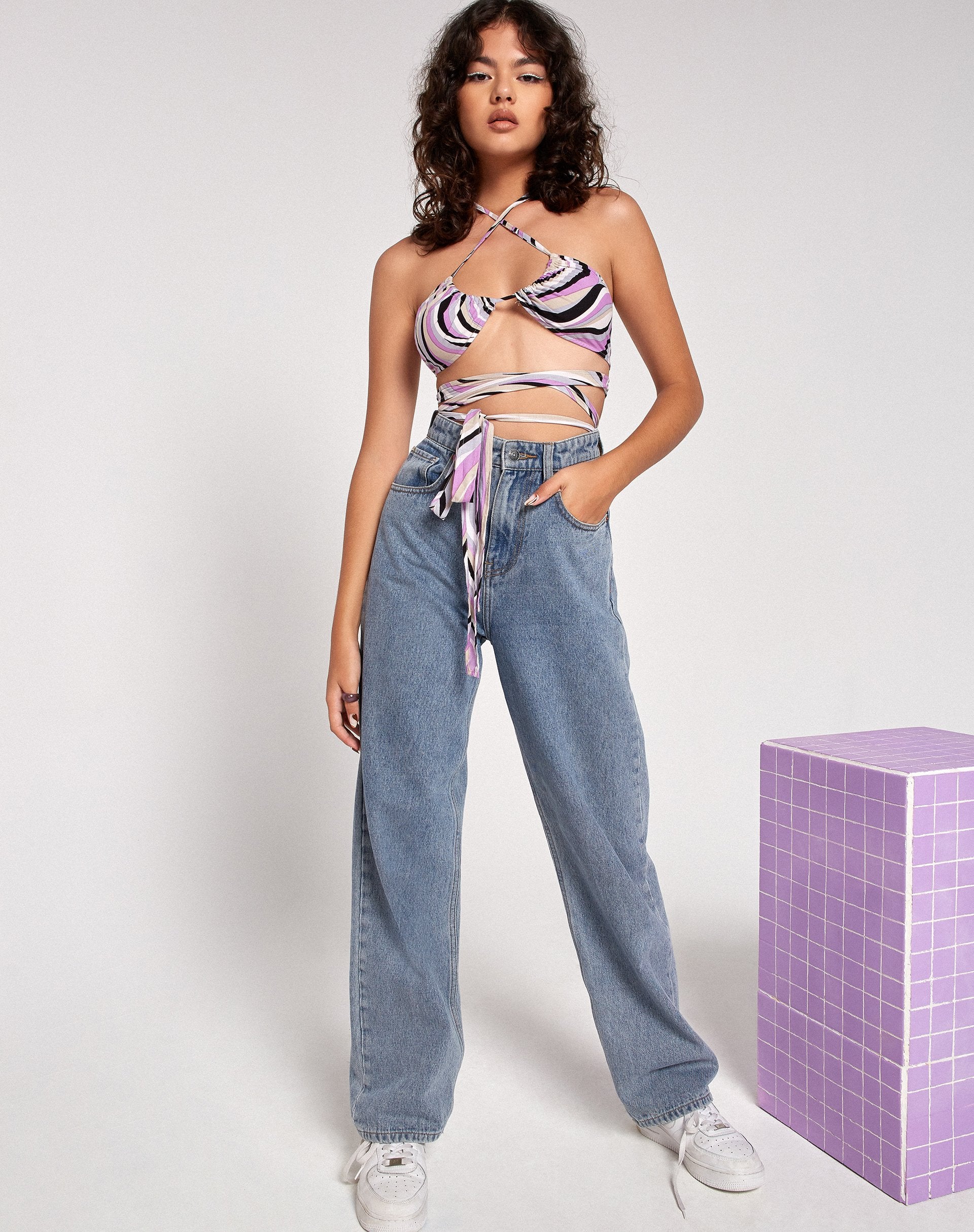 Imagen de Vinia Crop Top in 60s Abstract
