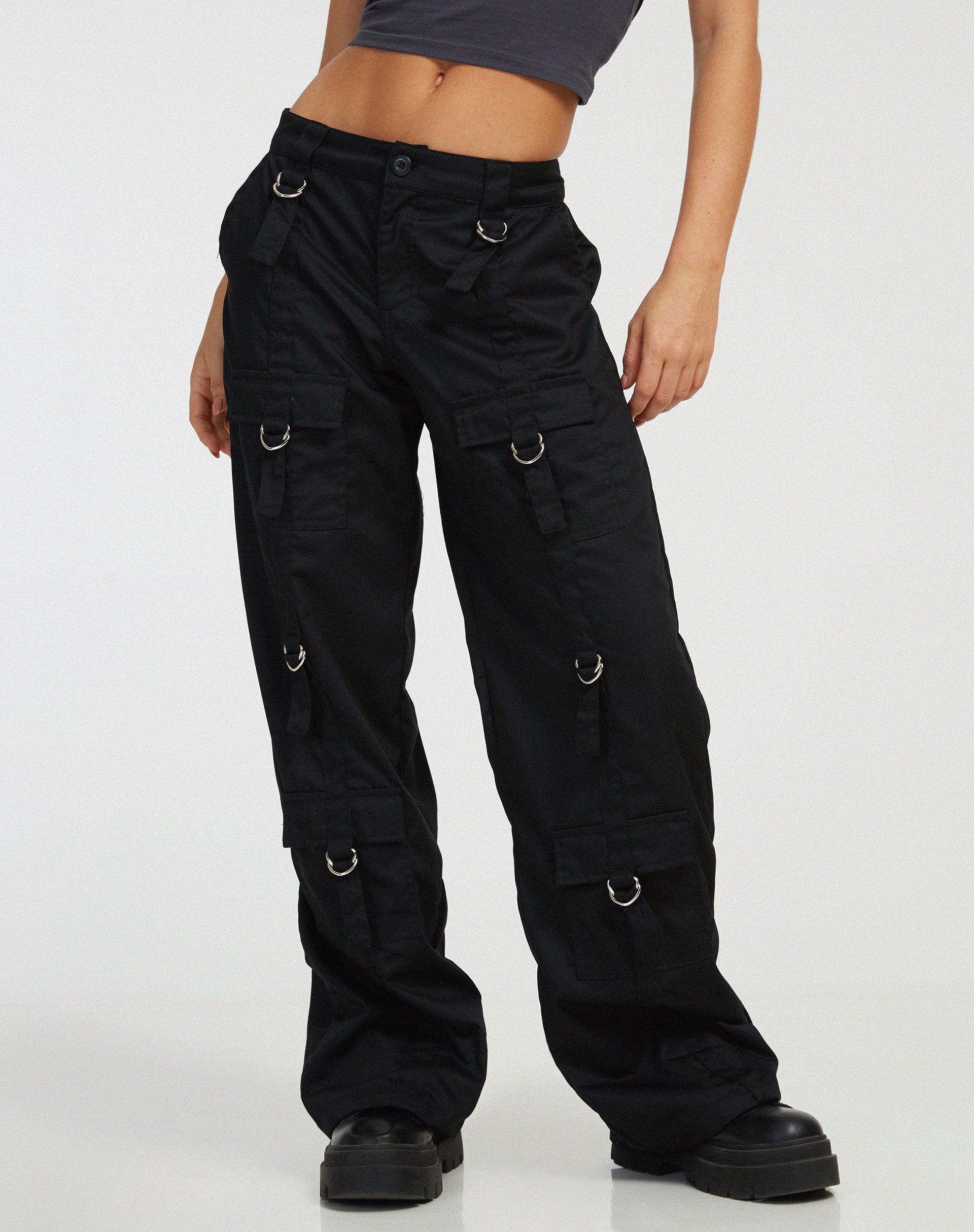 imagen de Vinsa Cargo Trouser en negro