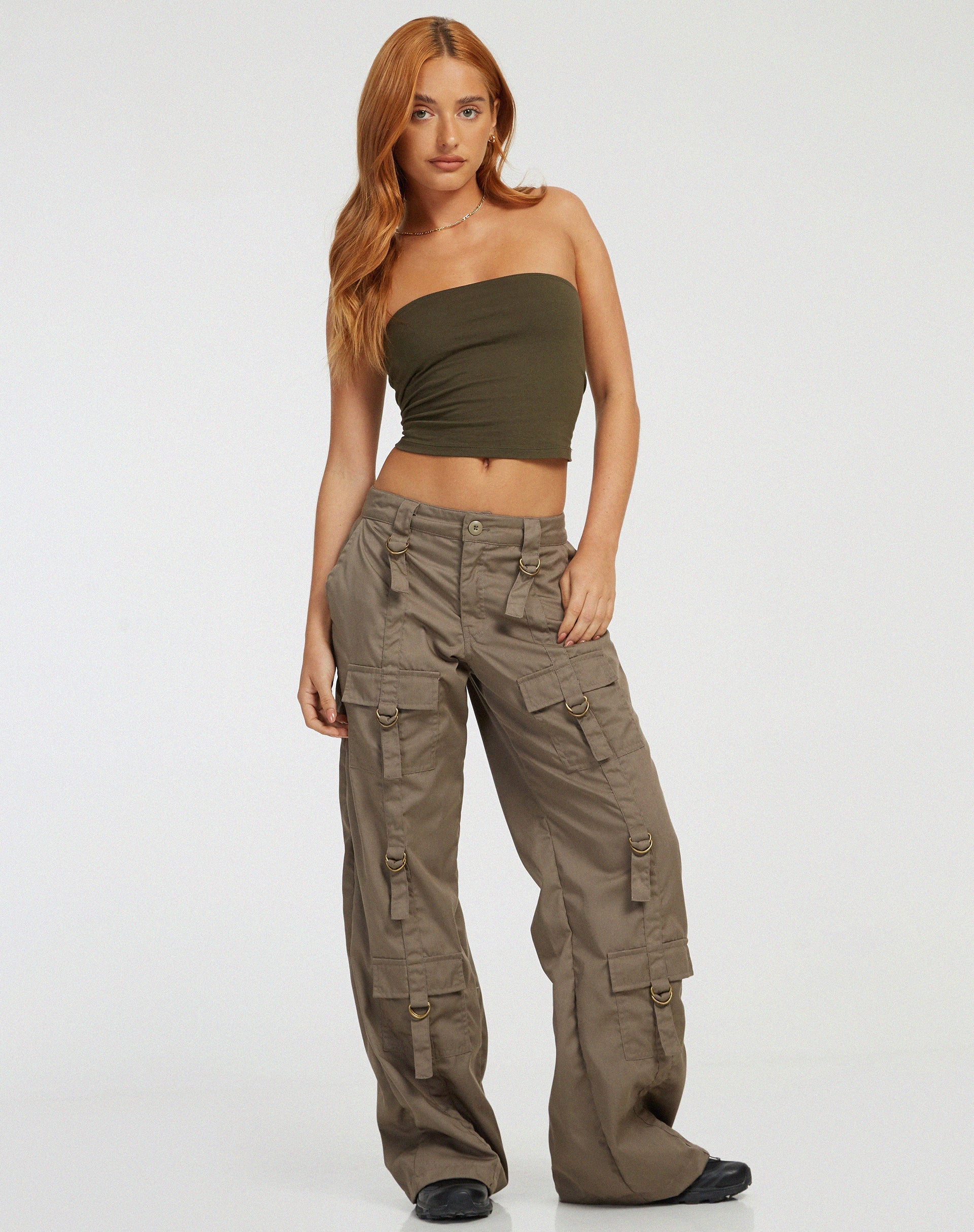 imagen de Vinsa Cargo Trouser en marrón claro