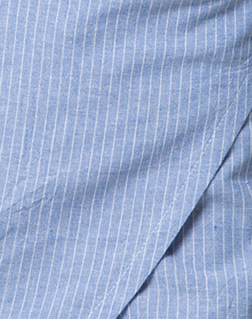 Imagen de Violet Crop Top in Stripe Blue
