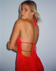 imagen de Virnilia Halterneck Maxi Dress in Red