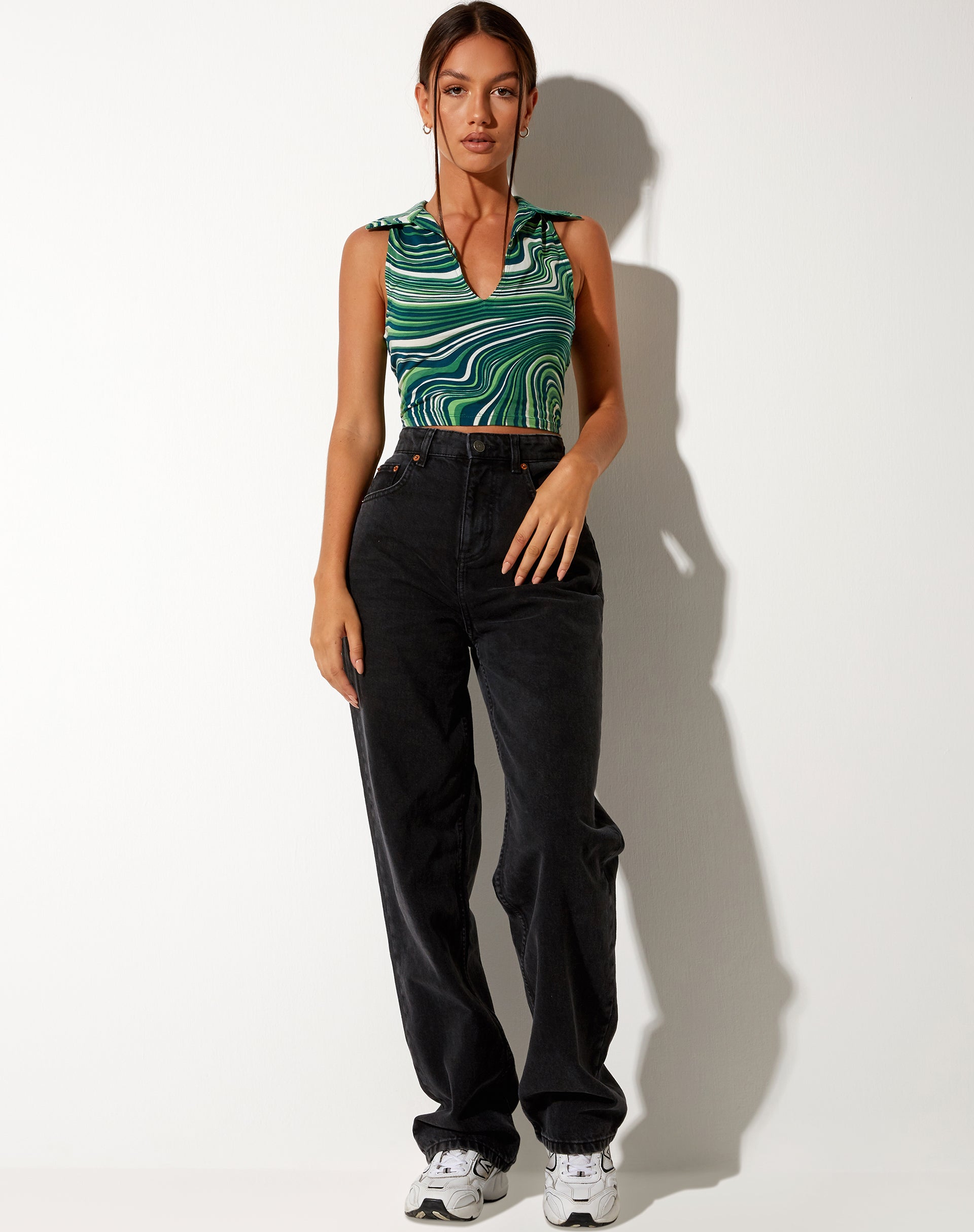Imagen de Vende Vest Top in 70s Ripple Green