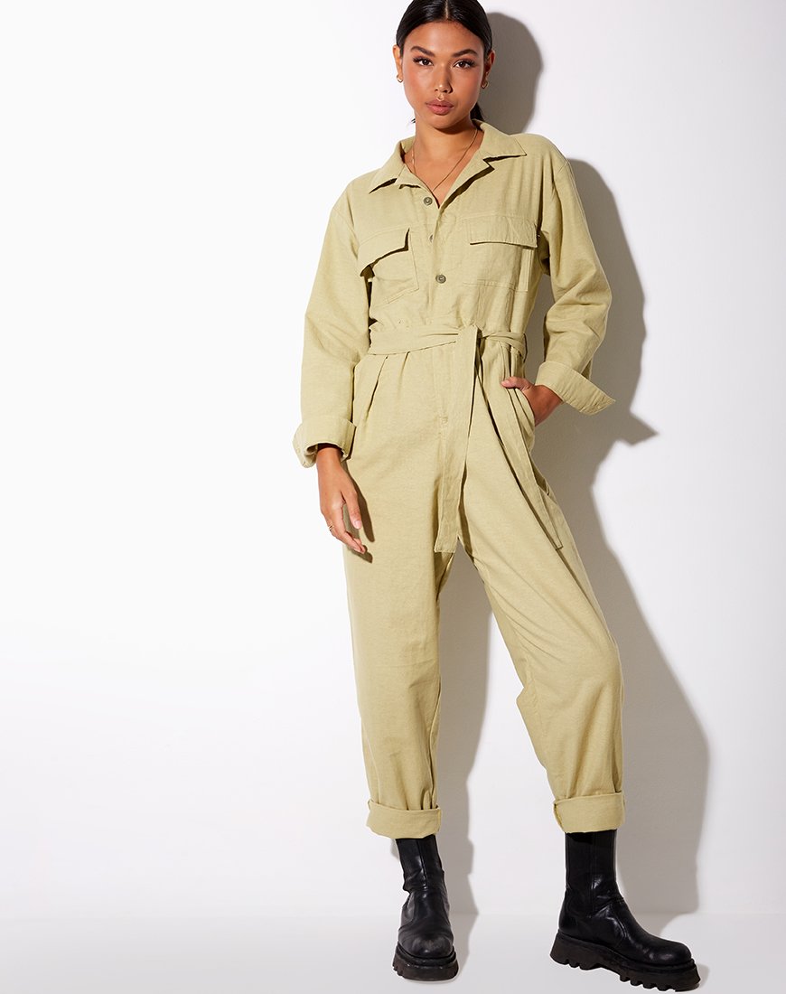 Imagen de Warda Jumpsuit in Dusky Green