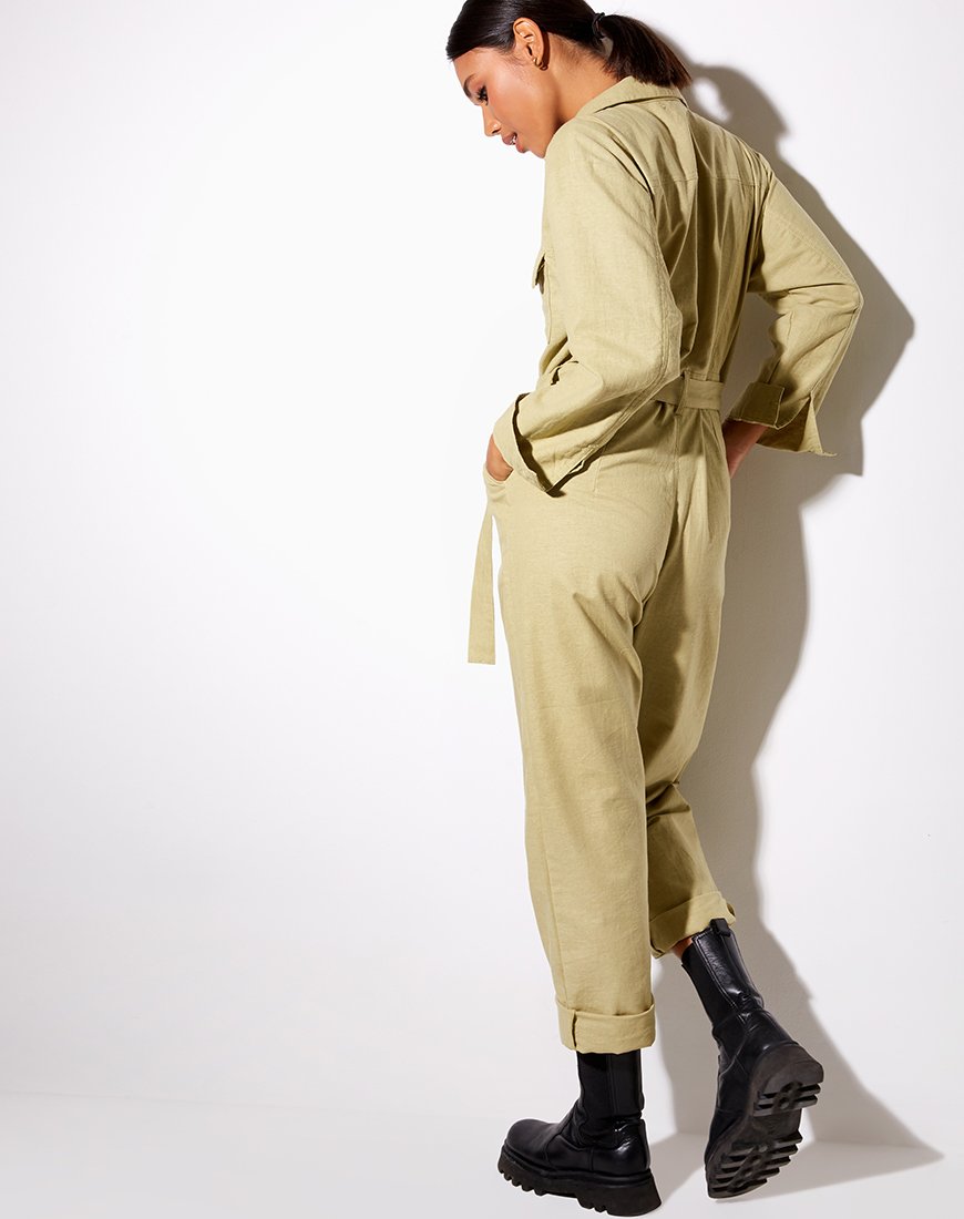Imagen de Warda Jumpsuit in Dusky Green
