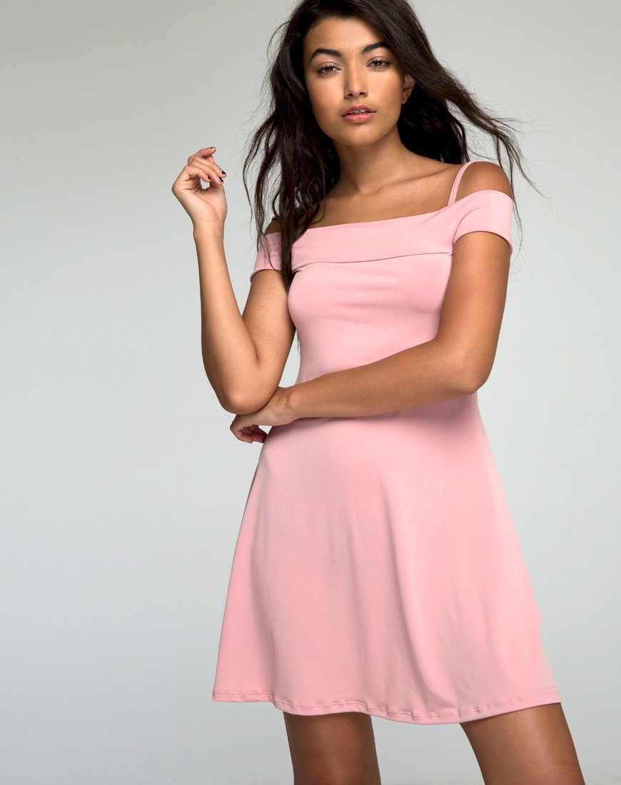 Vestido Widuri Skater en Blush