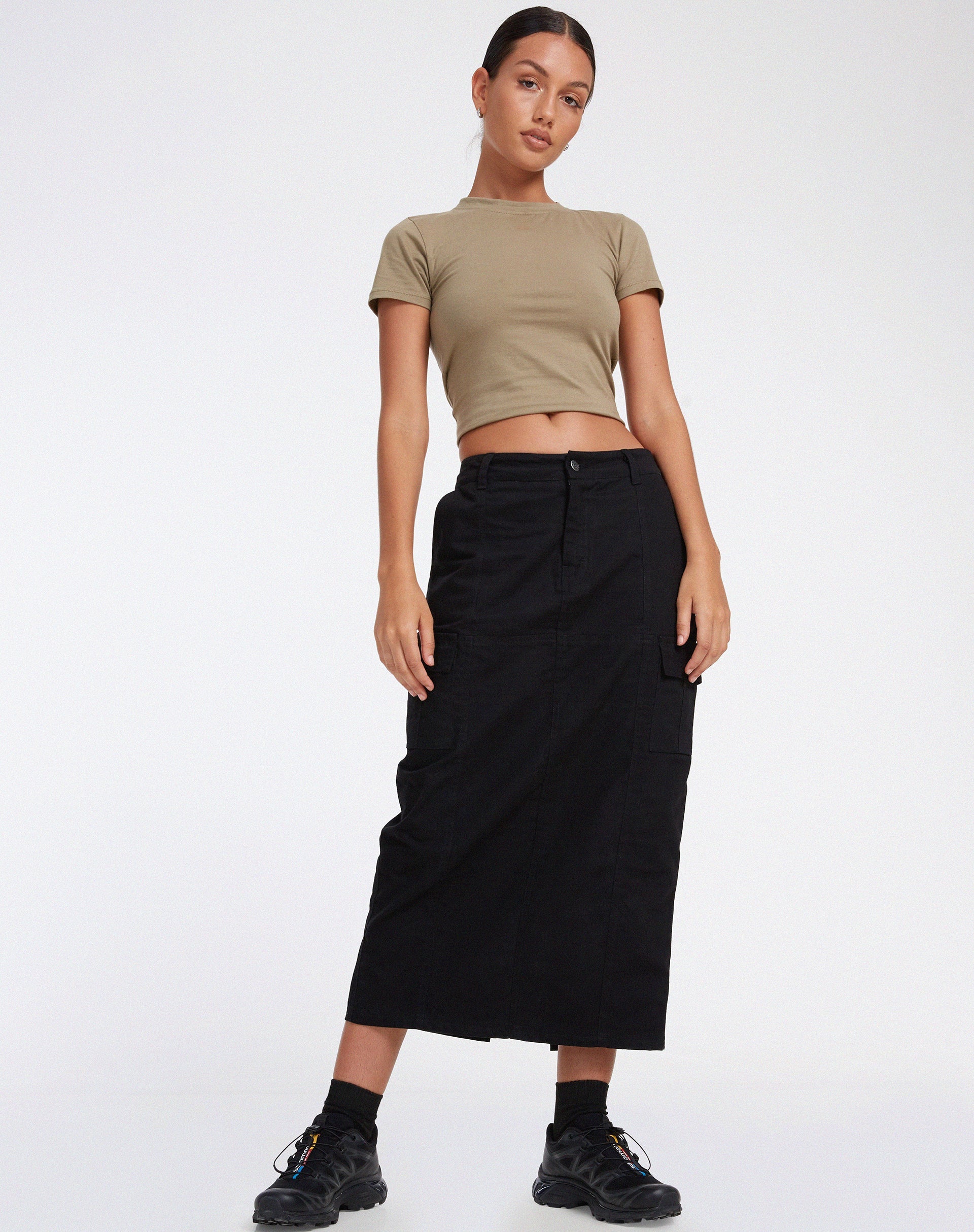 IMAGEN DE Widya Maxi Skirt en Panamá Negro