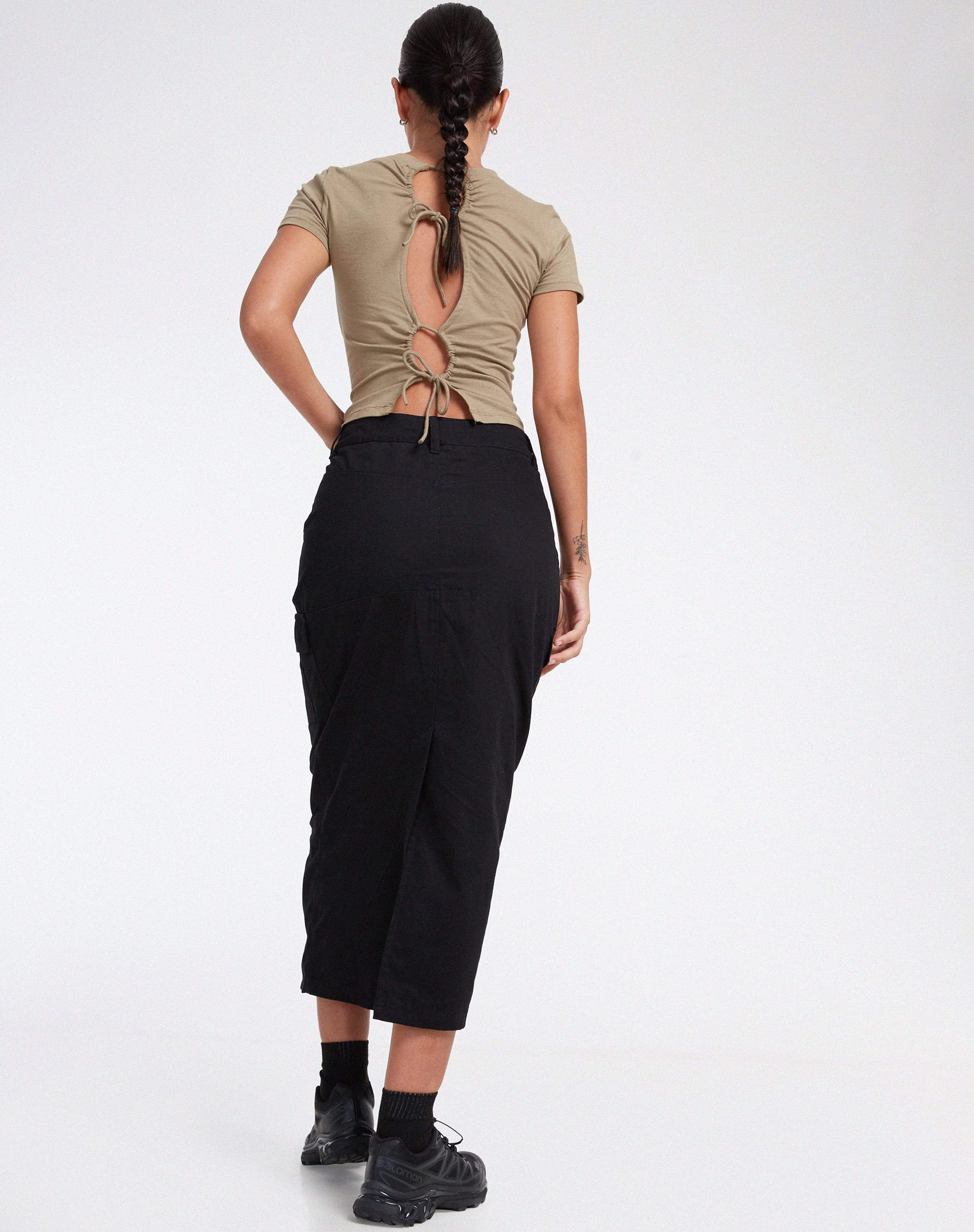 IMAGEN DE Widya Maxi Skirt en Panamá Negro