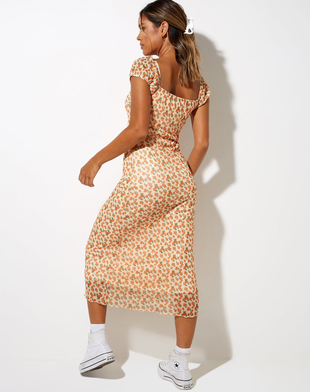 Vestido Windy Midi en Summer Bloom
