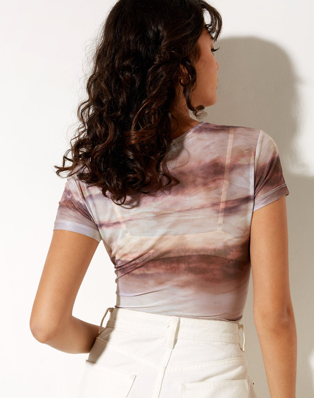 Wity Tee en piel de animal abstracta