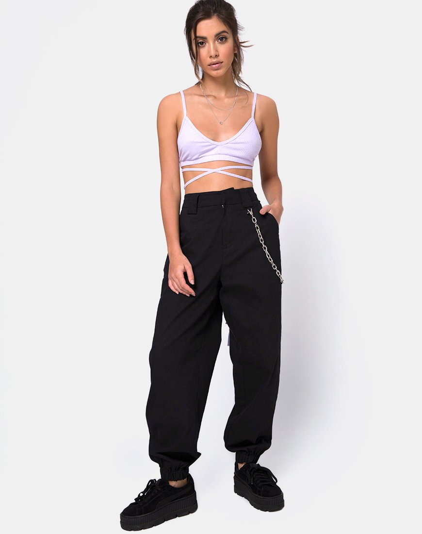 Imagen de Wrap Around Bralet in Rib Lilac