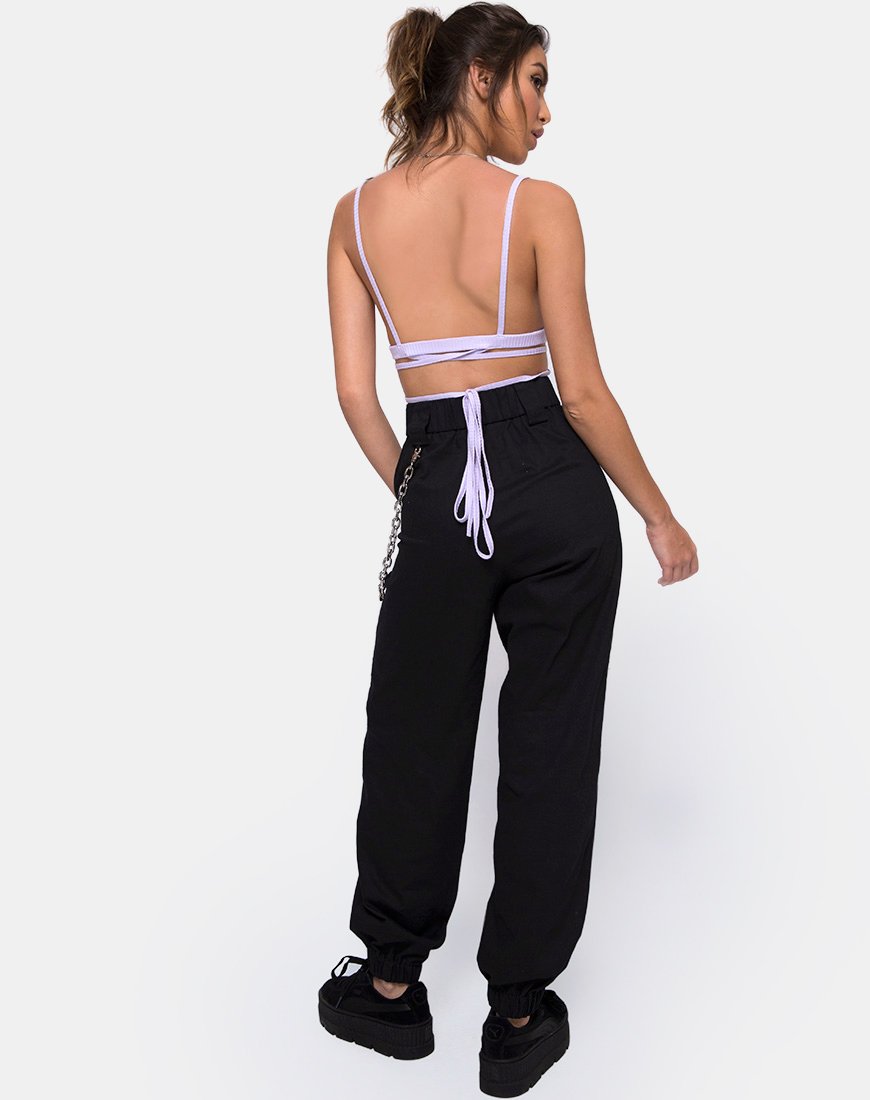 Imagen de Wrap Around Bralet in Rib Lilac