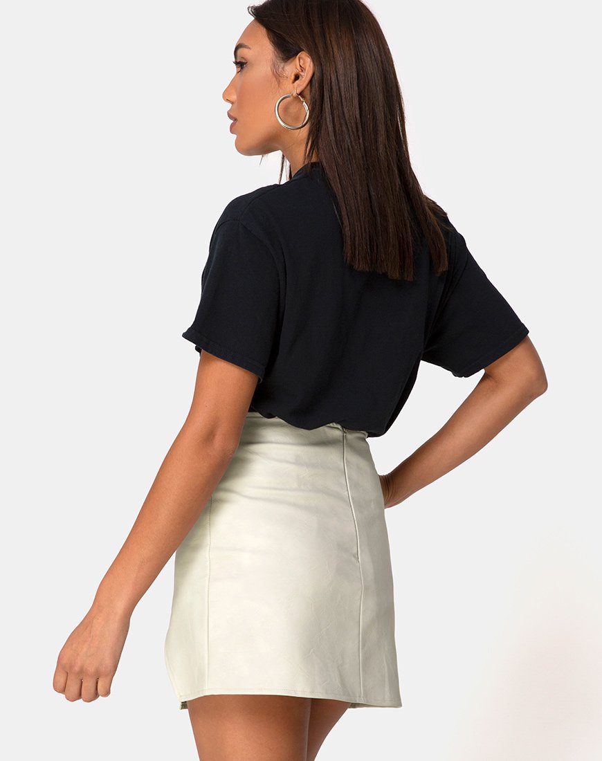 Minifalda Wren en Pu Gris Mate