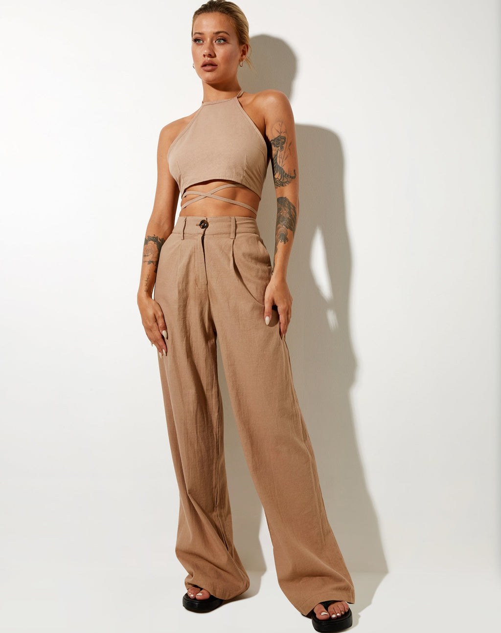 Pantalón Levo de Rami Biscuit