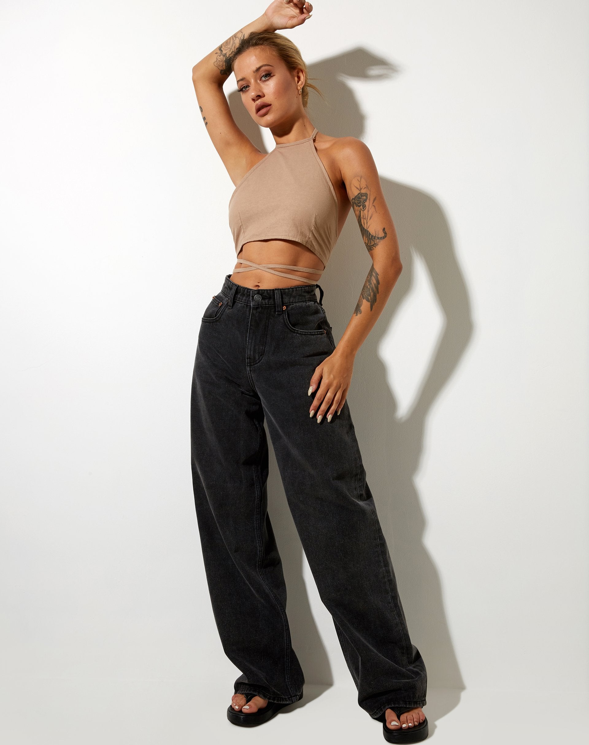Imagen de Wu Crop Top en Rami Biscuit