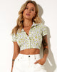 Imagen de la camisa Wuma Cropped en verde Daisy Duke