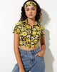 Imagen de Wuma Cropped Shirt in Retro Floral