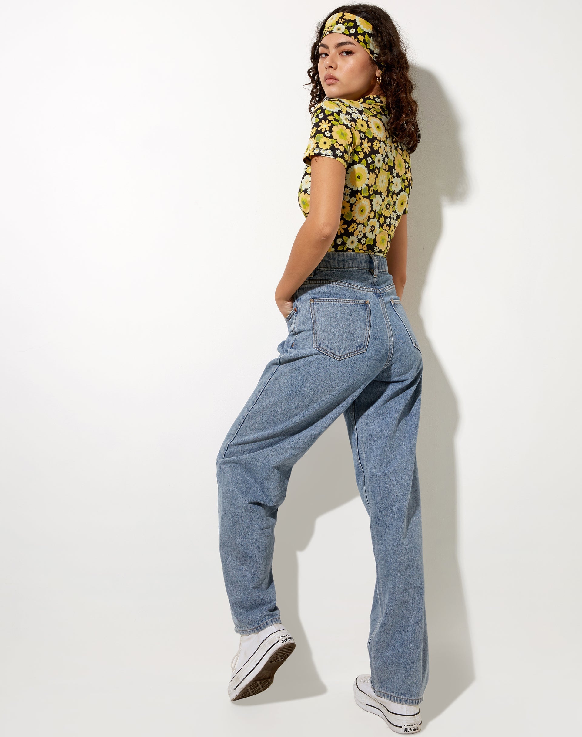 Imagen de Wuma Cropped Shirt in Retro Floral
