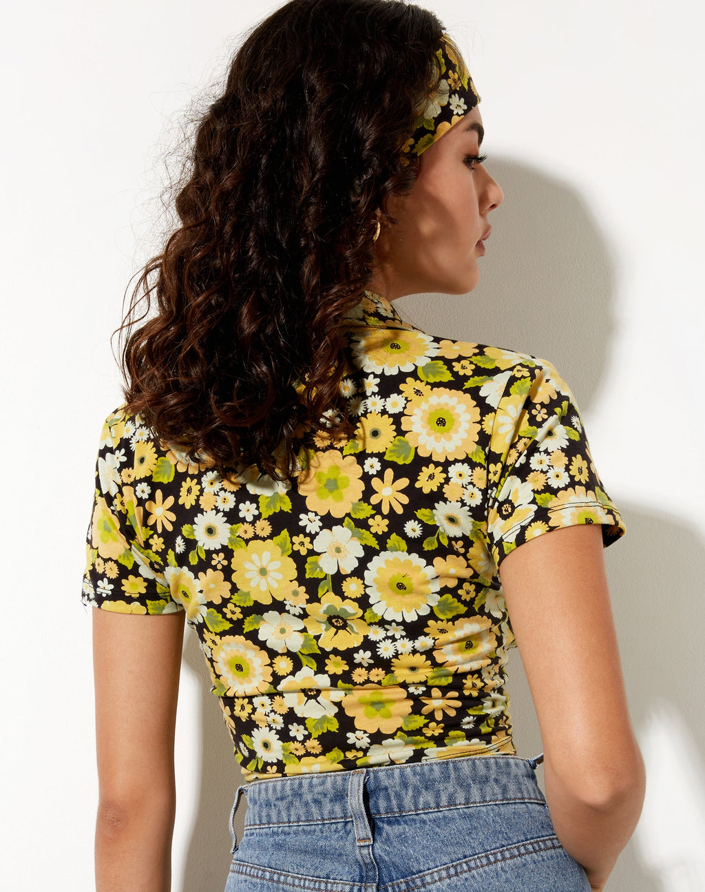 Camisa Wuma en Floral Retro