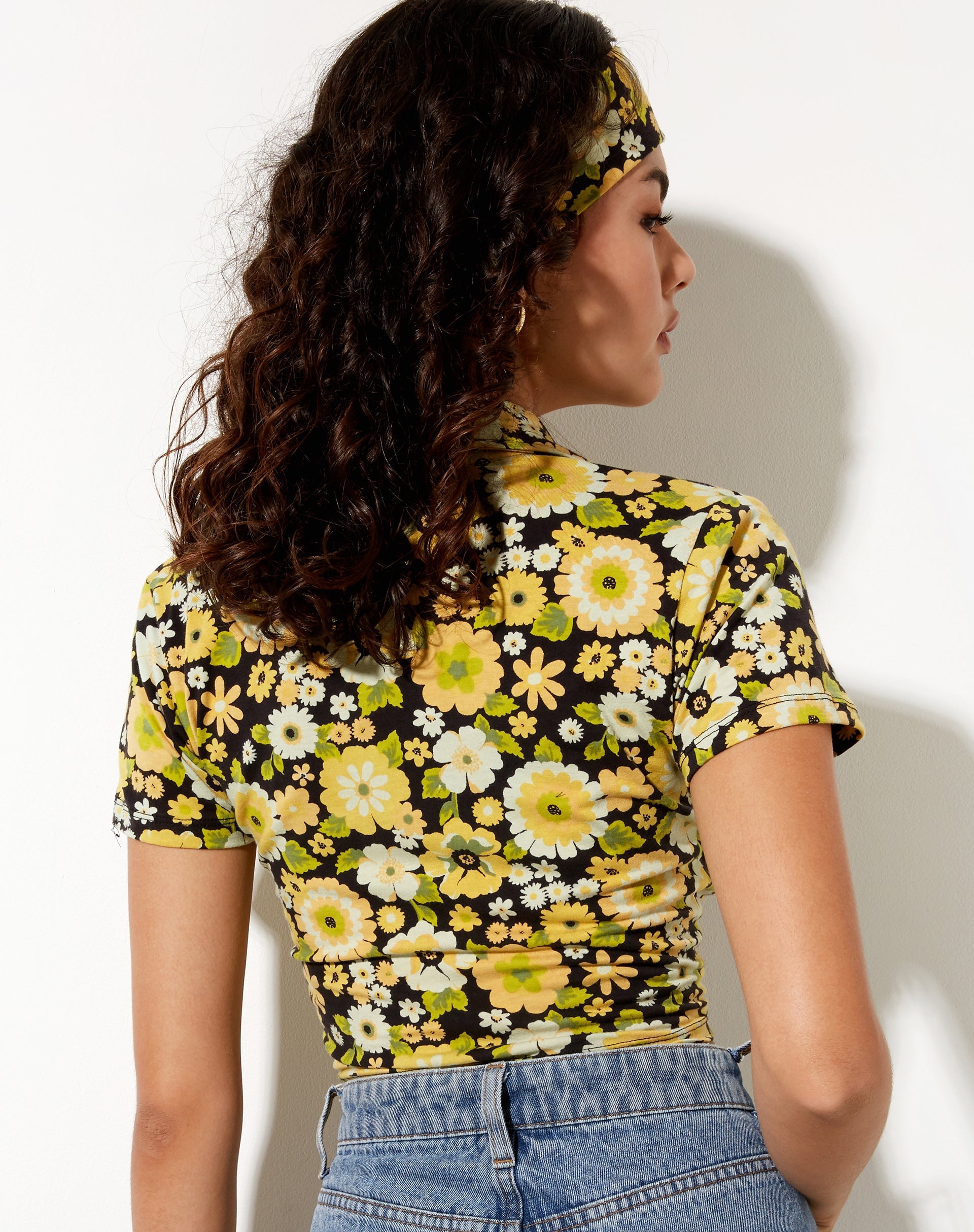 Imagen de Wuma Cropped Shirt in Retro Floral