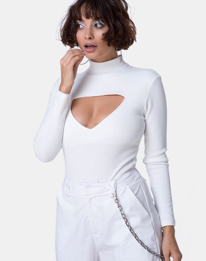 Xhesi Corpiño Mini Rib Blanco