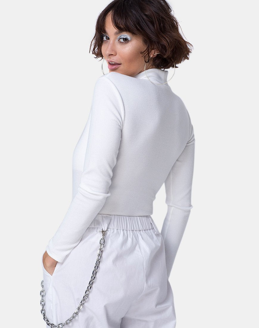Xhesi Corpiño Mini Rib Blanco