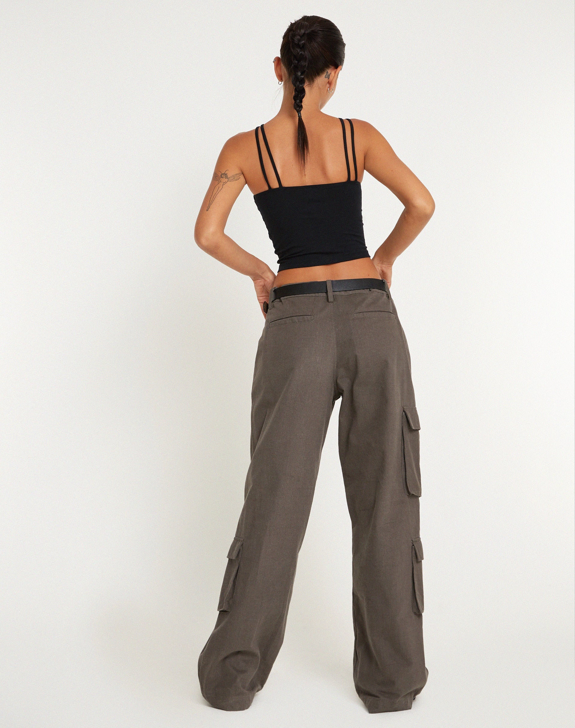 imagen de Xylia Crop Top en Lycra Negro