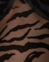 Horizontal Zebra Flock Negro